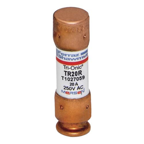 TR20R-3PK - Fuse Tri-Onic® 250V 20A Time-Delay Class RK5 TR Series 3 Pack